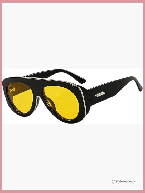 Oversized Aviator Sunglasses with UV Protection for Driving Traveling main image 4
